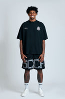 Camiseta Huge Approve x Corinthians Democracia - Preta