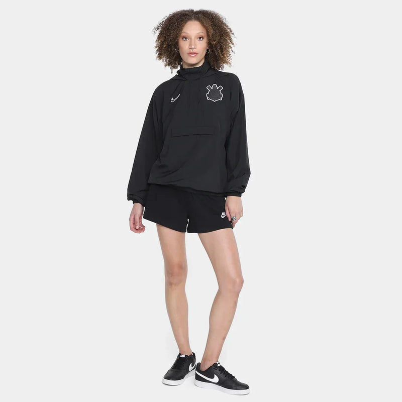 Blusão Corinthians SCCP Feminina Preto