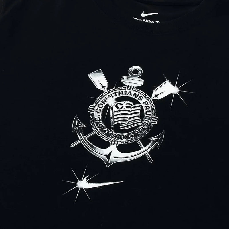 Camisa Corinthians Escudo Preta