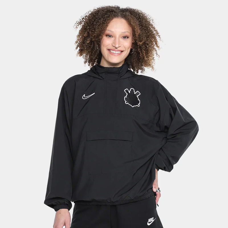 Blusão Corinthians SCCP Feminina Preto