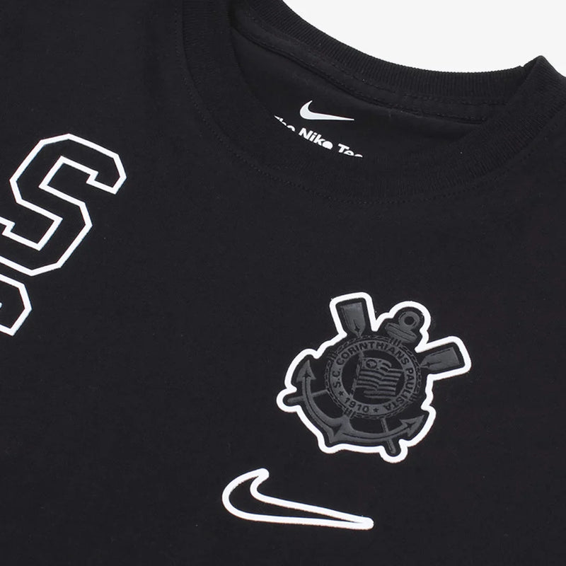 Camisa Corinthians Infantil SCCP Preta