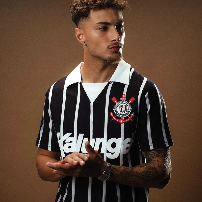 Camisa Polo Corinthians Retrô 1990 - Kalunga