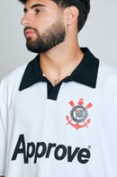 Camisa Polo Approve x Corinthians Basic - Branca