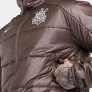 Jaqueta Corinthians Dupla 2024/25 - Marrom