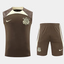 Conjunto de Treino Corinthians 2024/25 Regata - Marrom