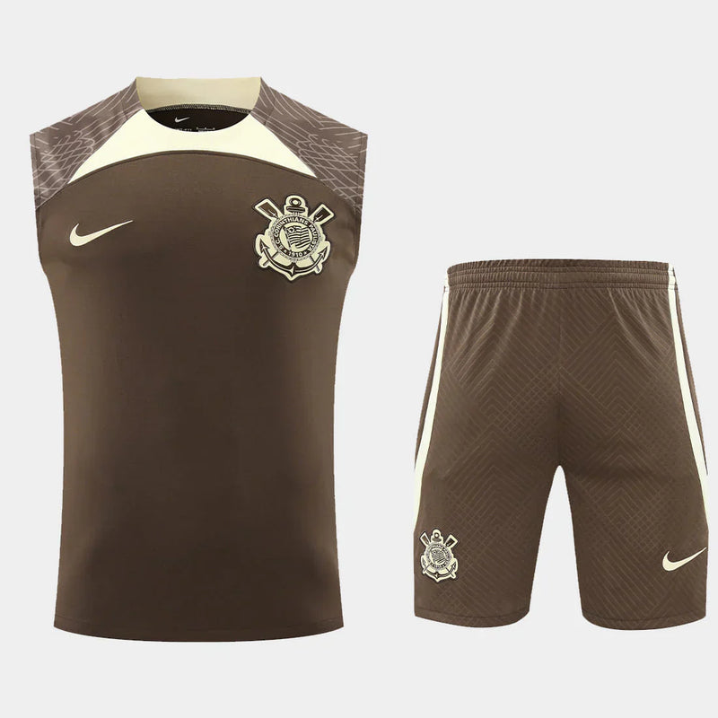 Conjunto de Treino Corinthians 2024/25 Regata - Marrom