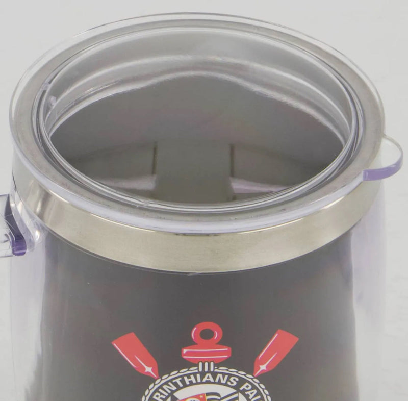 Caneca Corinthians Inox com Tampa