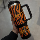 Copo Térmico Camisa III - Laranja/Preto